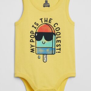 Gap Baby Graphic Bodysuit Yellow