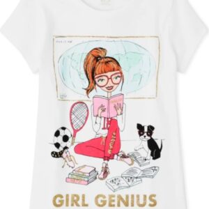 Children's Place Glitter Girl Genius T-Shirt