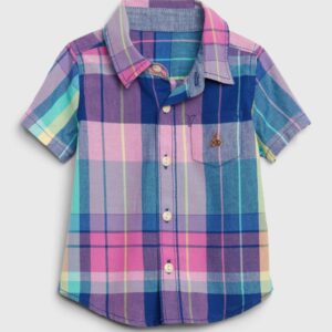 Gap Baby boy  Plaid Button-Down Shirt